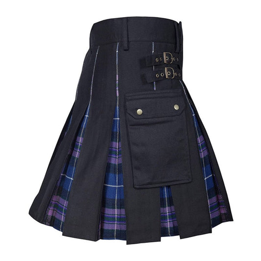 Kilt Écossais Violet Style Tartan S