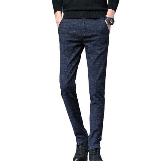 Pantalon Écossais Slim Bleu 38