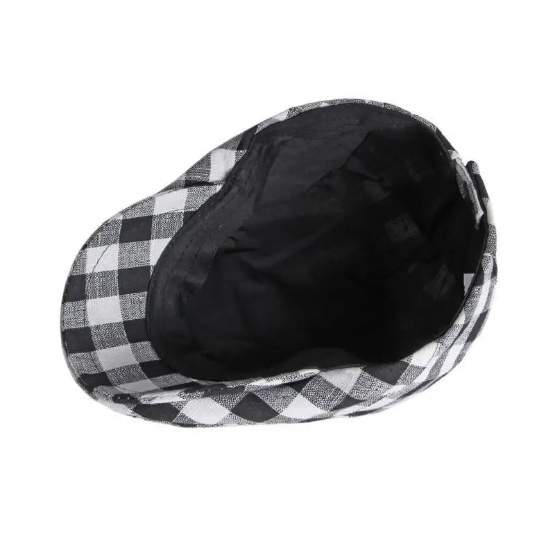 Béret Écossais Rouge et Blanc