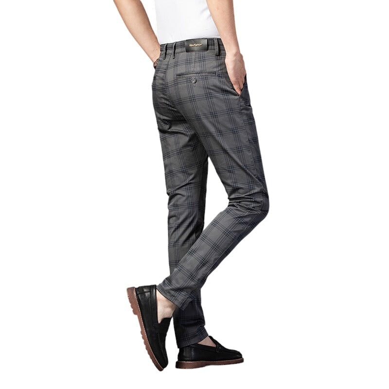 Pantalon Écossais Gris 31