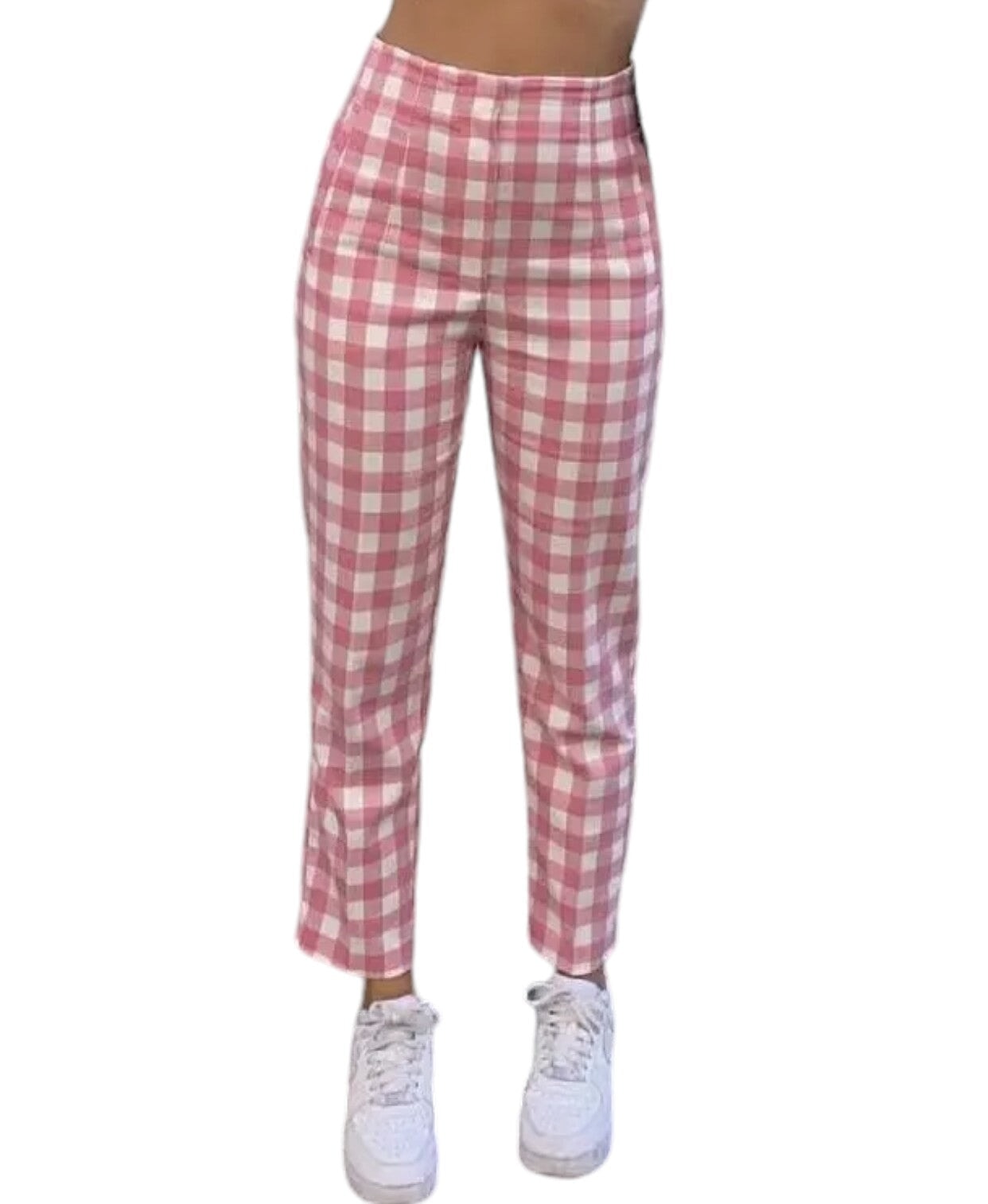 Pantalon Carreaux Rose M