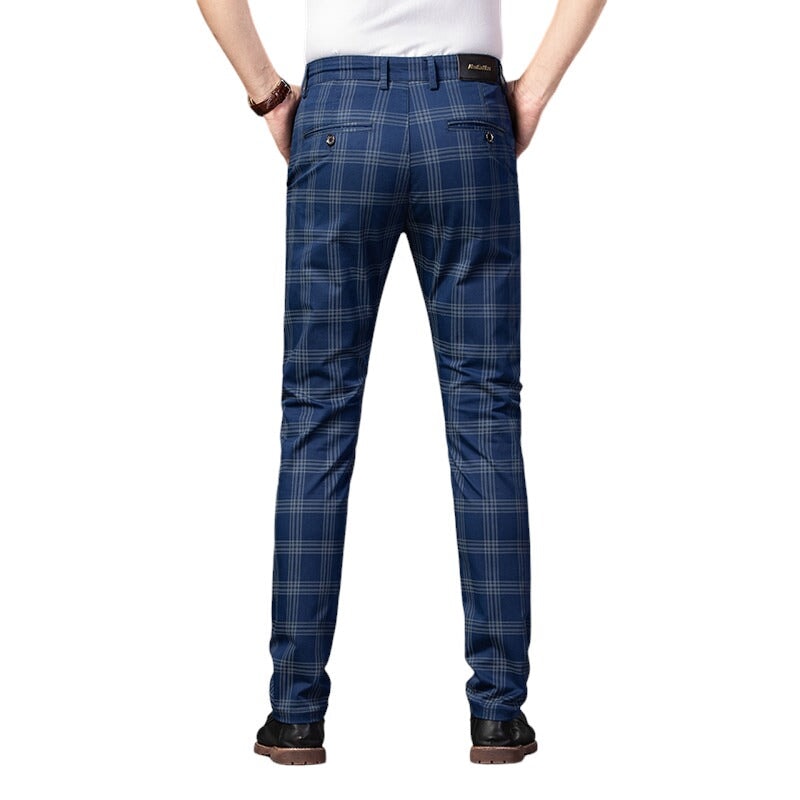 Pantalon Écossais Bleu