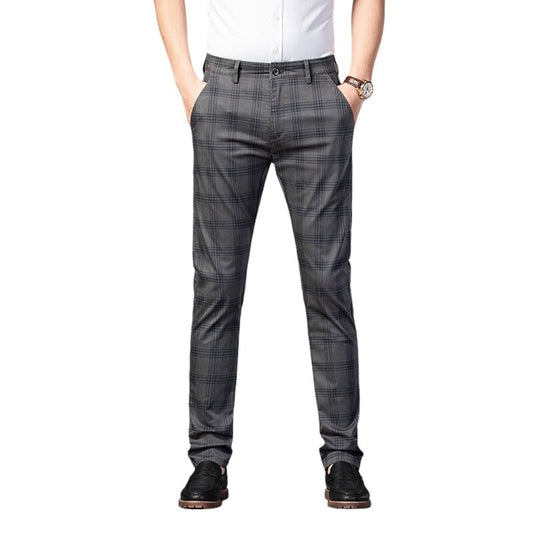 Pantalon Écossais Gris 30