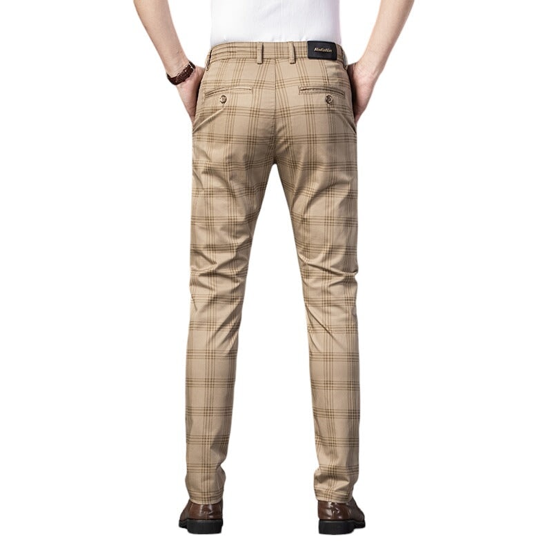 Pantalon Écossais Beige 31