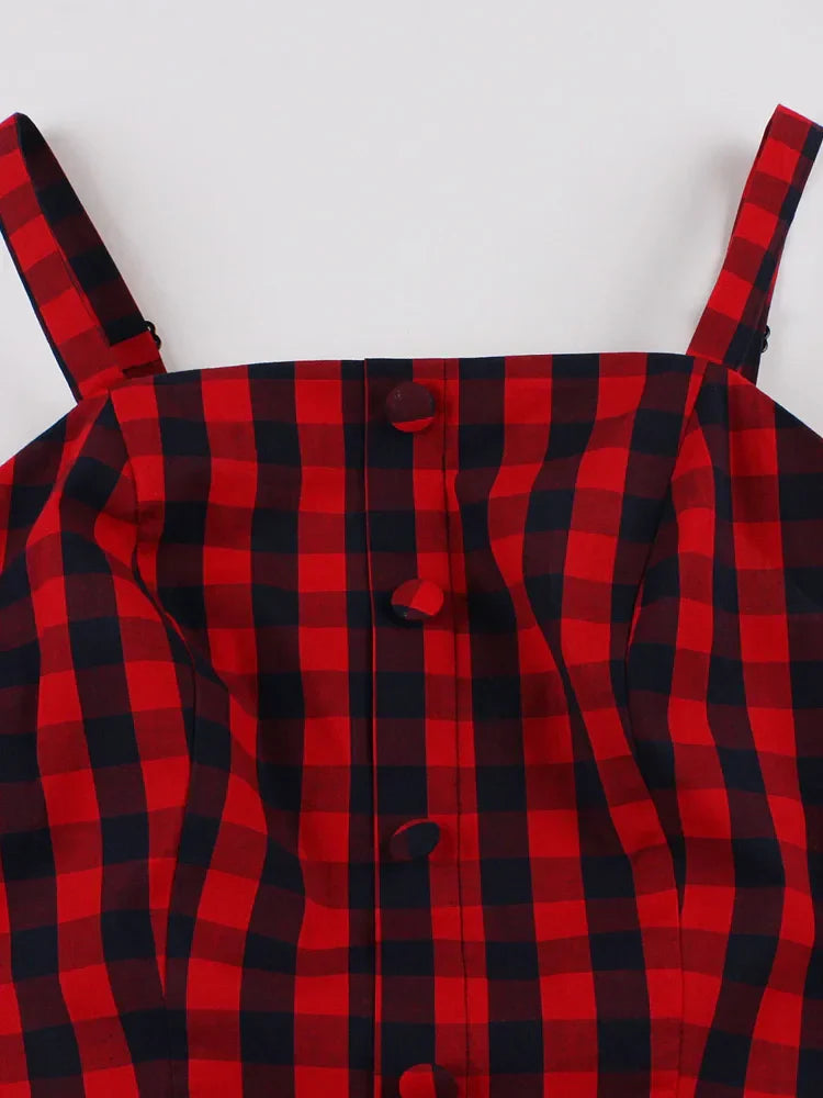 Robe Écossaise Rouge et Noir L