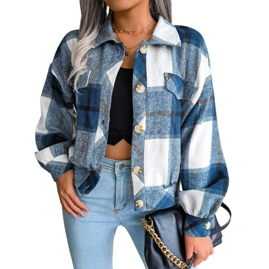 Veste Bleue Écossaise S