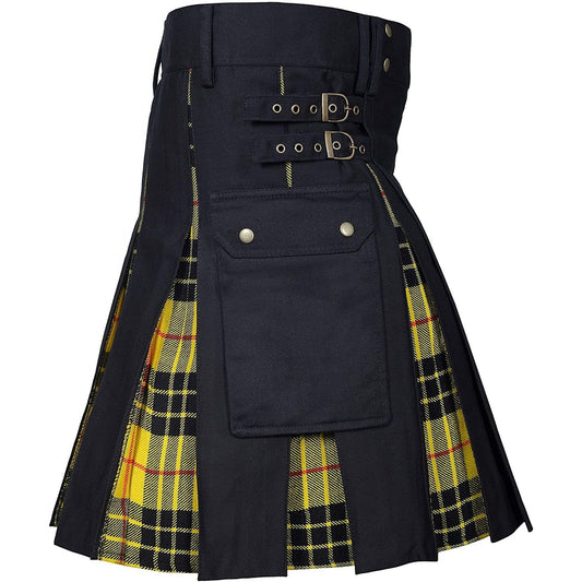 Kilt Ecossais Noir et Jaune XXL
