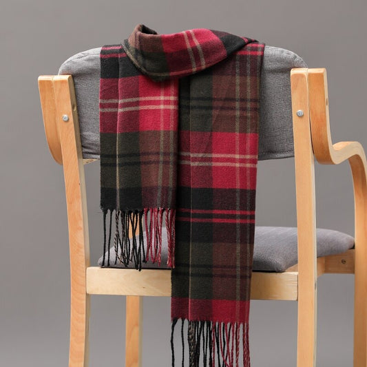Écharpe Écossaise Rouge Tartan Moderne