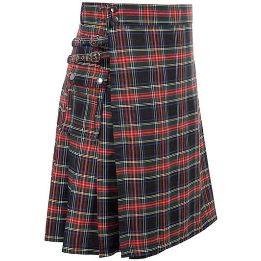 Kilt Écossais Rouge et Noir Tartan 4XL