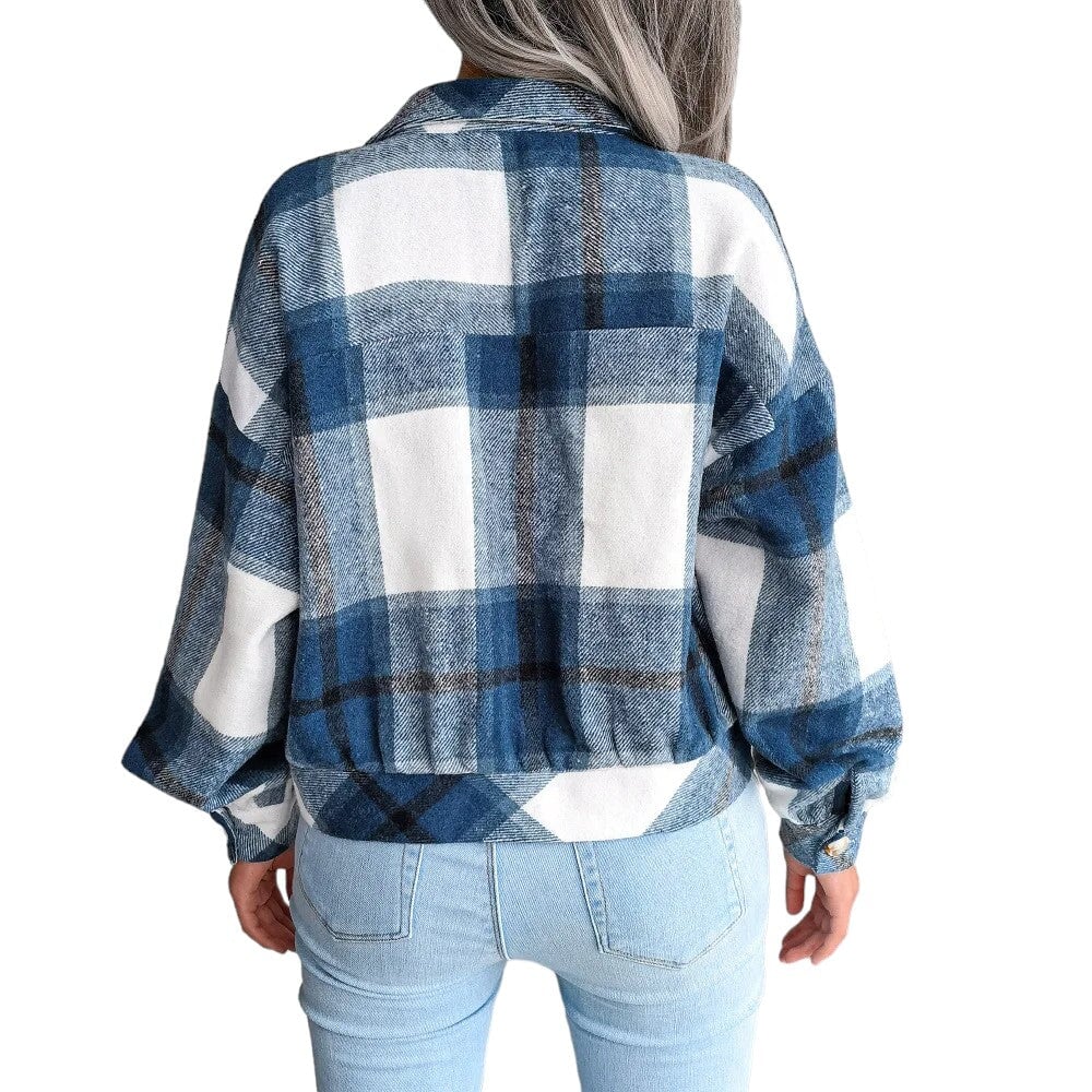 Veste Bleue Écossaise M
