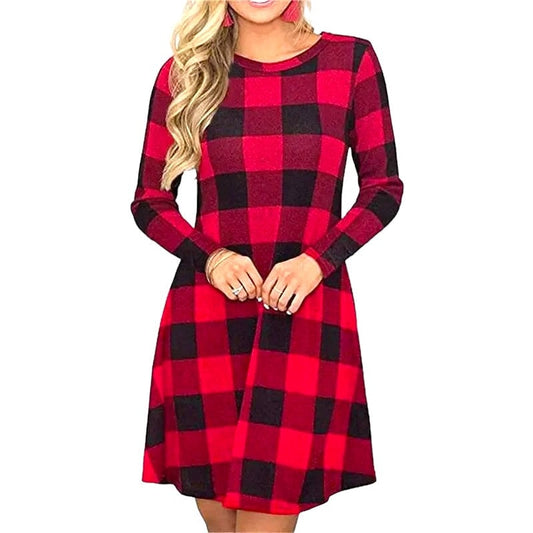 Robe Tartan Rouge S