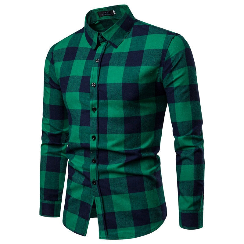 Chemise Écossaise Verte Homme 3XL