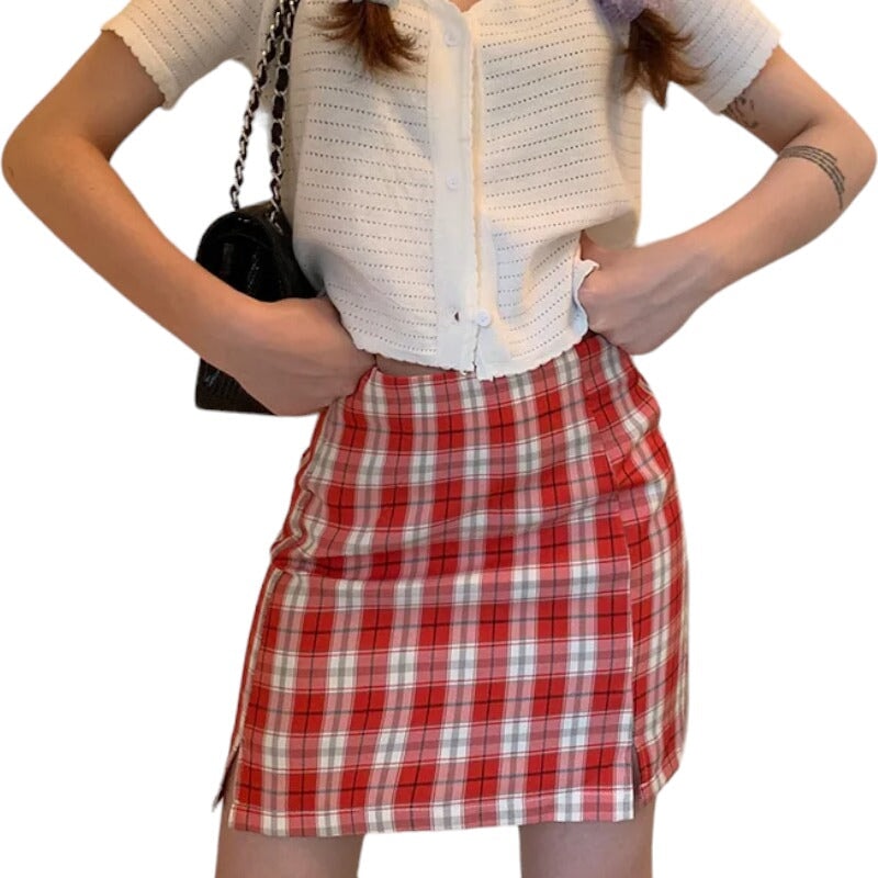 Jupe Écossaise Femme Rouge 2XL