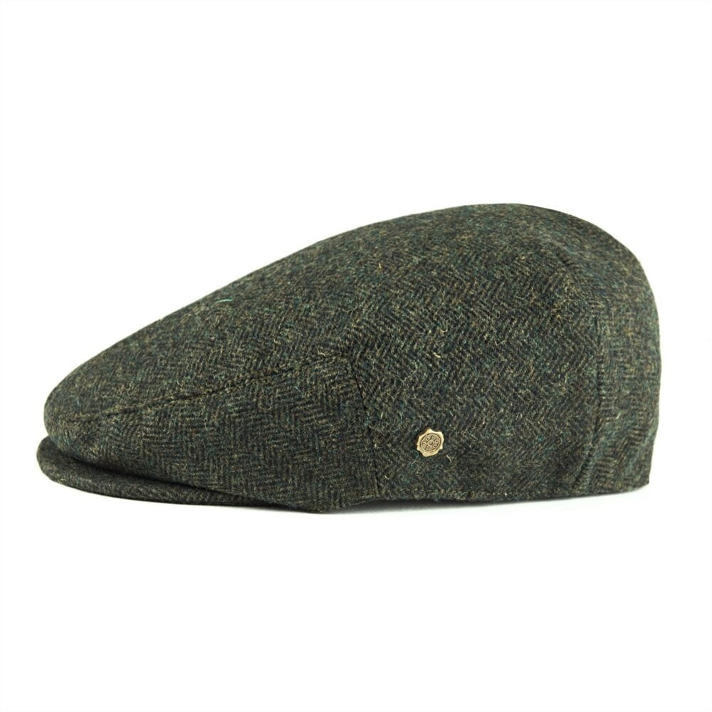 Béret Écossais Vert en Laine 22.8–23.2" (58–59cm)