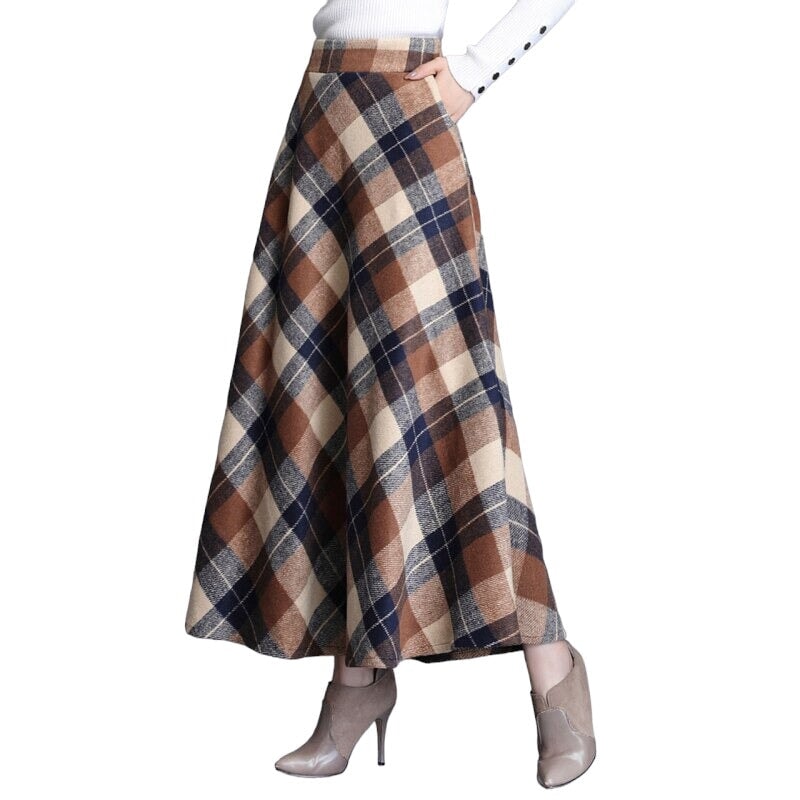 Jupe Longue Écossaise Femme XXL