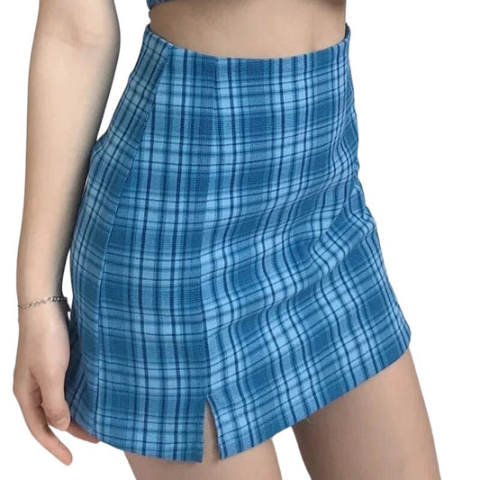 Jupe Écossaise Bleue Marine XS