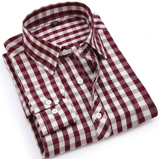 Chemise Écossaise Rouge Cintrée 3XL