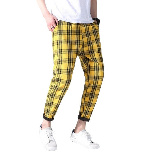 Pantalon Tartan Jaune 5XL