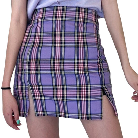Jupe Écossaise Violette S