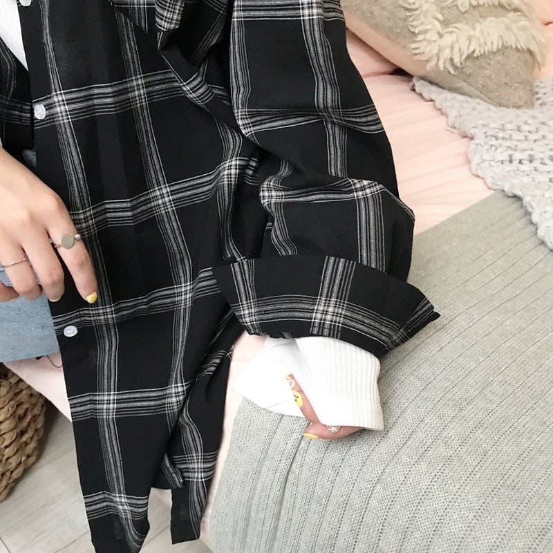 Robe Chemise Écossaise