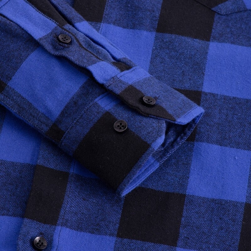 Chemise Écossaise Bleue Homme L