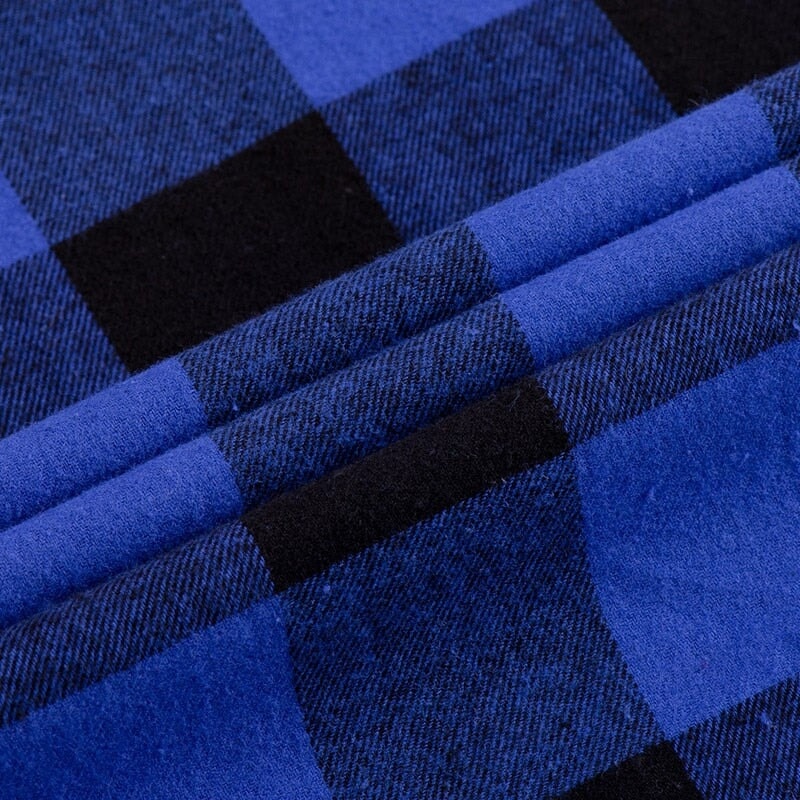 Chemise Écossaise Bleue Homme 2XL