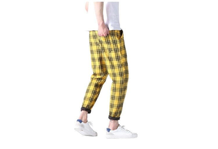 Pantalon Tartan Jaune