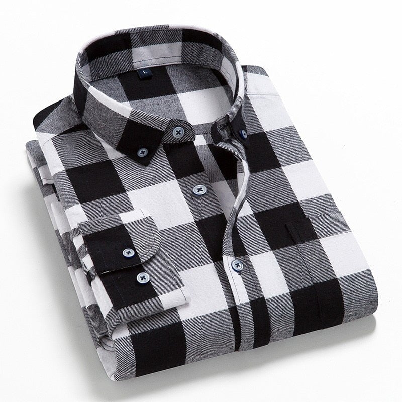 Chemise Écossaise Grise Streetwear L