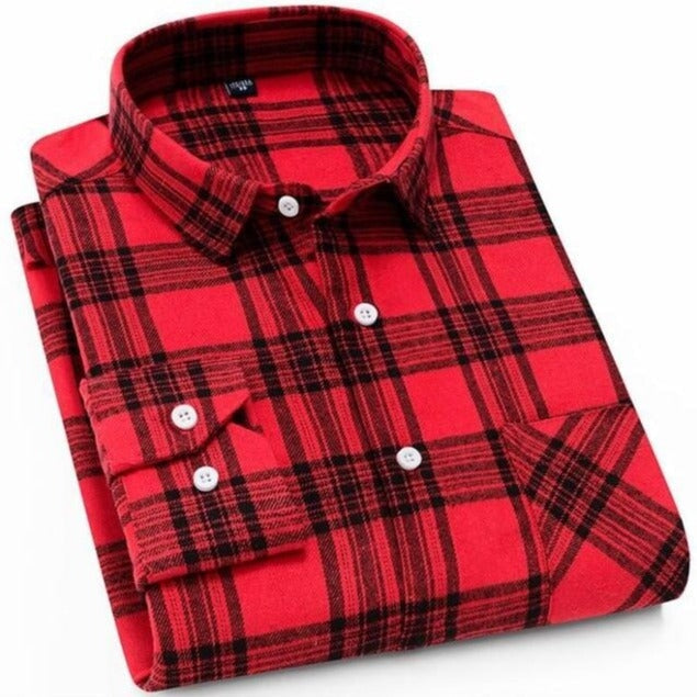 Chemise Écossaise Homme Rouge 3XL