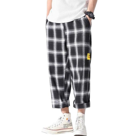 Pantalon Tartan Punk Homme M