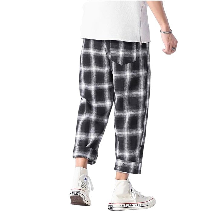 Pantalon Tartan Punk Homme L