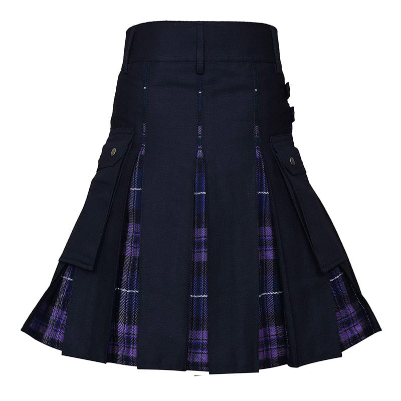 Kilt Écossais Violet Style Tartan L
