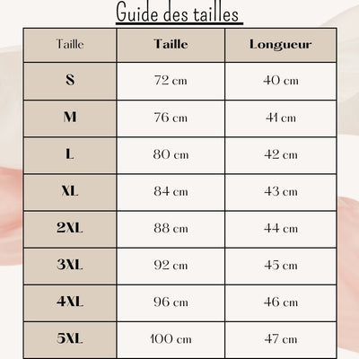 Guide des Tailles