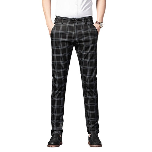 Pantalon Écossais Noir 30