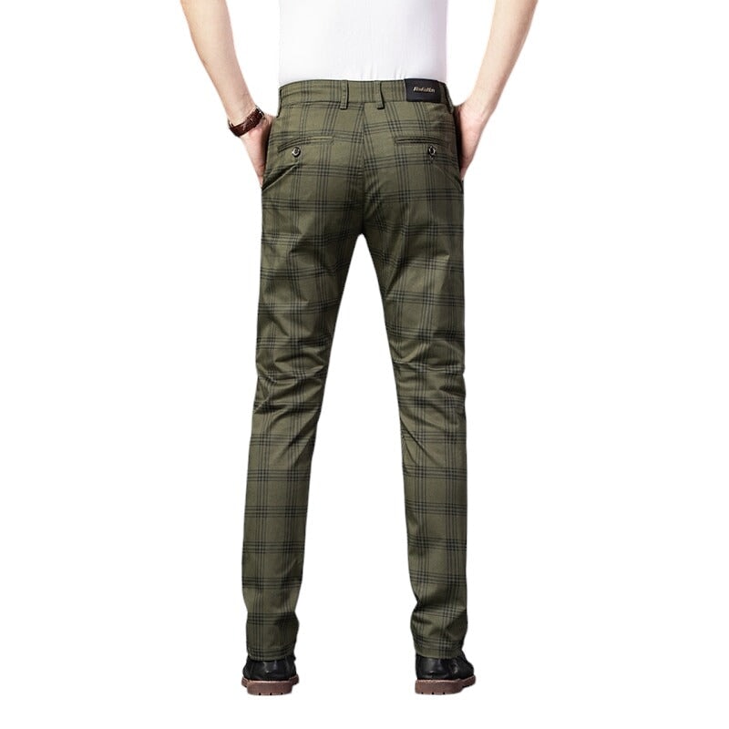Pantalon Écossais Vert 