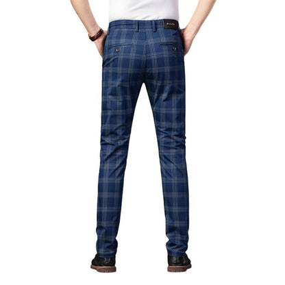 Pantalon Écossais Bleu 