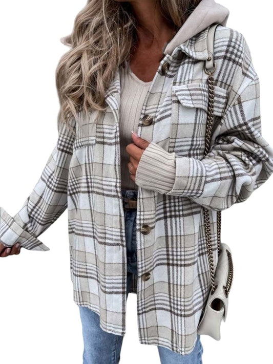 Manteau Tartan Ecossais à Capuche S