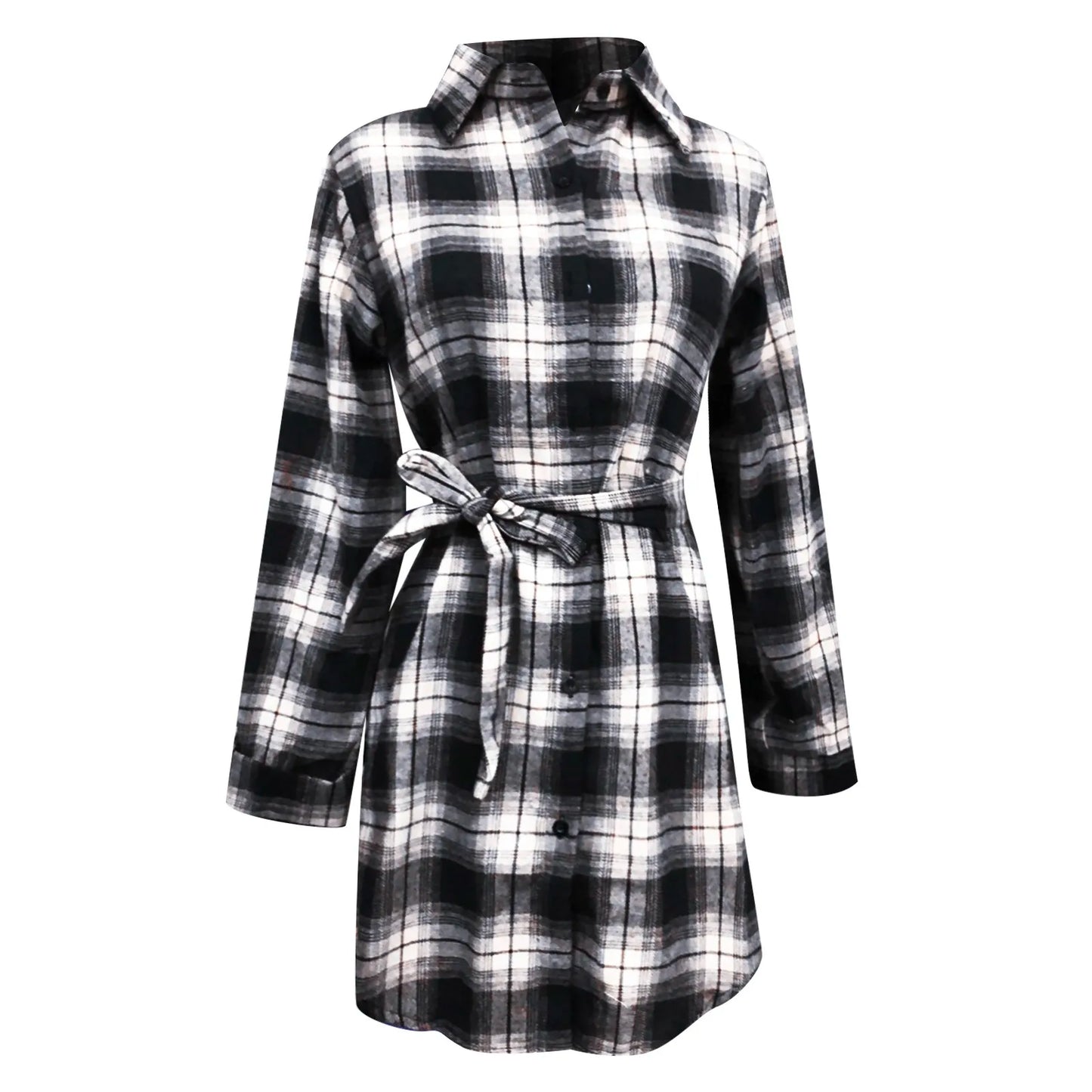 Robe Écossaise Blanche et Noir M