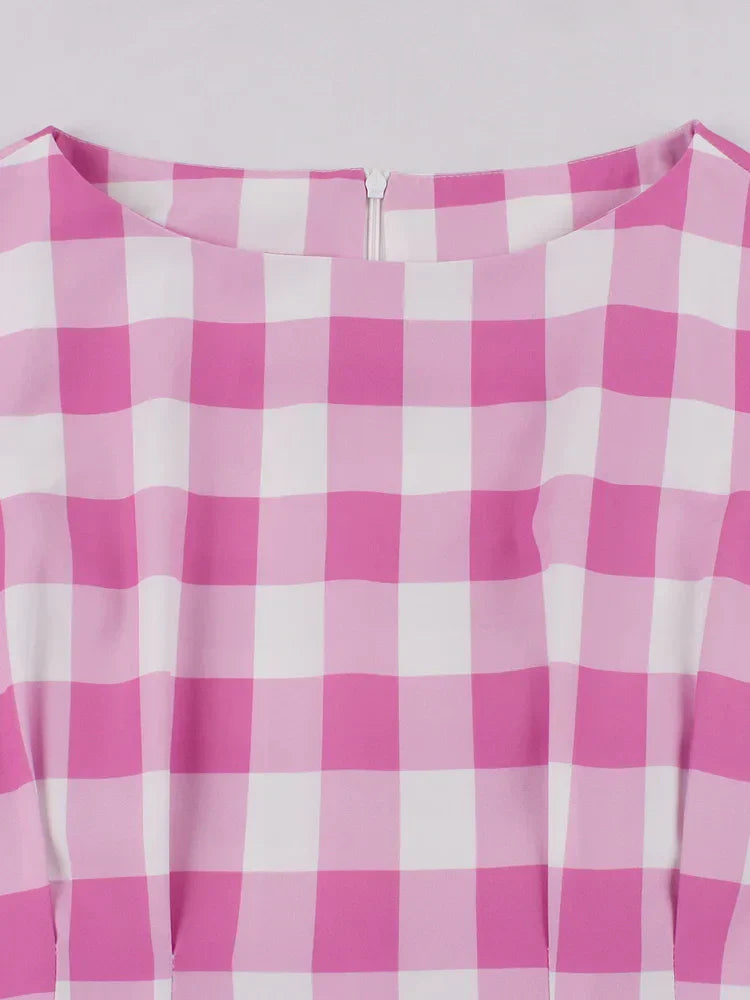 Robe Écossaise Rose L