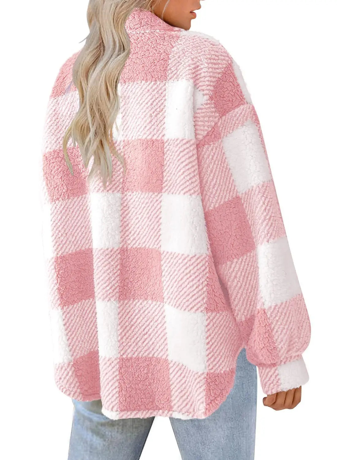 Manteau Écossais Rose 
