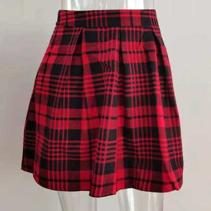 Jupe Écossaise Rouge 
