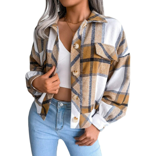 Veste Écossaise Tartan Jaune S