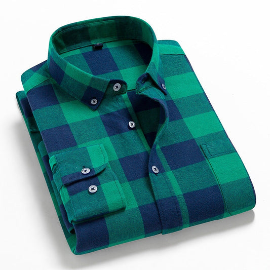 Chemise Écossaise Verte Homme 