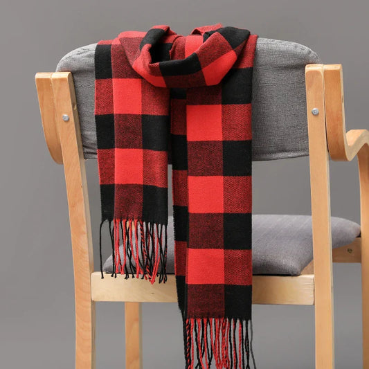 Echarpe Tartan Rouge et Noir 