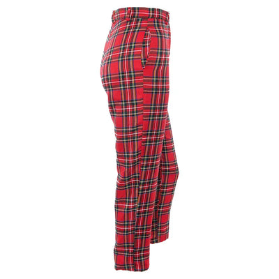 Pantalon Carreaux écossais rouge