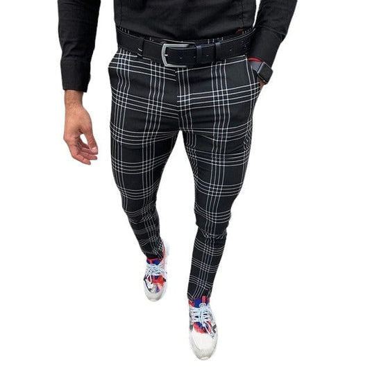 Pantalon Écossais Homme Slim S
