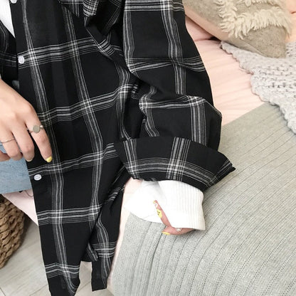 Robe Chemise Écossaise 